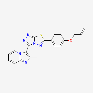 Allyl 4-[3-(2-methylimidazo[1,2-a]pyridin-3-yl)[1,2,4]triazolo[3,4-b][1,3,4]thiadiazol-6-yl]phenyl ether