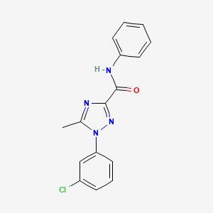 1-(3-chlorophenyl)-5-methyl-N-phenyl-1H-1,2,4-triazole-3-carboxamide