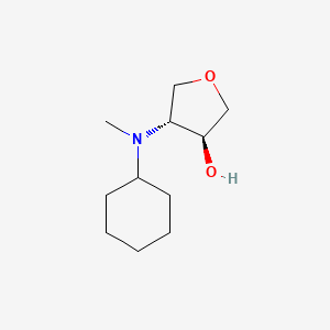 (3S,4R)-4-[cyclohexyl(methyl)amino]oxolan-3-ol