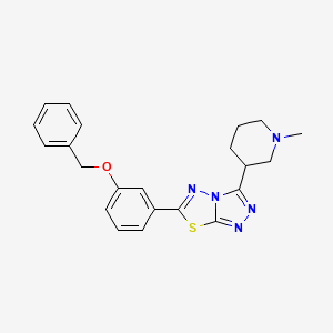 6-[3-(Benzyloxy)phenyl]-3-(1-methylpiperidin-3-yl)[1,2,4]triazolo[3,4-b][1,3,4]thiadiazole