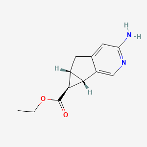 (5aR,6S,6aS)-ethyl 3-amino-5,5a,6,6a-tetrahydrocyclopropa[4,5]cyclopenta[1,2-c]pyridine-6-carboxylate