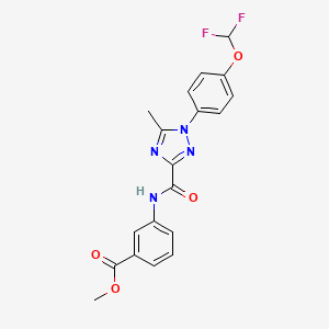 methyl 3-[({1-[4-(difluoromethoxy)phenyl]-5-methyl-1H-1,2,4-triazol-3-yl}carbonyl)amino]benzoate