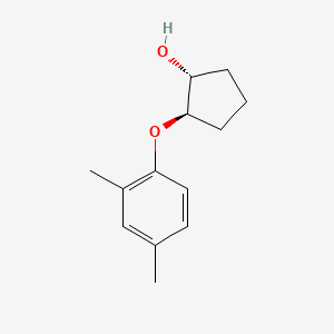 molecular formula C13H18O2 B13359584 Rel-(1R,2R)-2-(2,4-dimethylphenoxy)cyclopentan-1-ol 