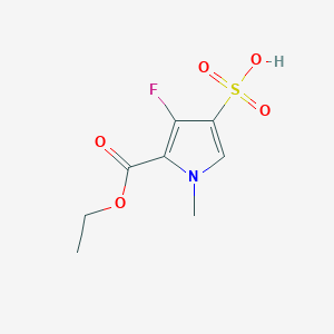 5-(Ethoxycarbonyl)-4-fluoro-1-methyl-1H-pyrrole-3-sulfonic acid