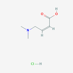 molecular formula C6H12ClNO2 B13359592 trans-4-(Dimethylamino)-2-butenoic Acid Hydrochloride 