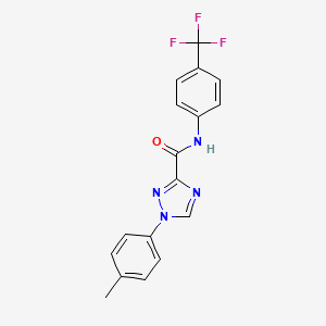 1-(4-methylphenyl)-N-[4-(trifluoromethyl)phenyl]-1H-1,2,4-triazole-3-carboxamide