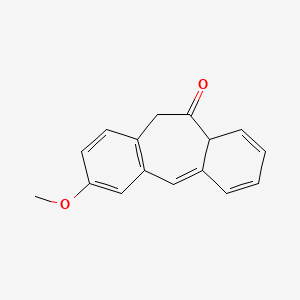 molecular formula C16H14O2 B13359607 3-Methoxy-9a,11-dihydro-10H-dibenzo[a,d][7]annulen-10-one 