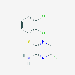 6-Chloro-3-((2,3-dichlorophenyl)thio)pyrazin-2-amine