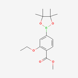 molecular formula C16H23BO5 B13359632 Methyl 2-ethoxy-4-(4,4,5,5-tetramethyl-1,3,2-dioxaborolan-2-yl)benzoate 