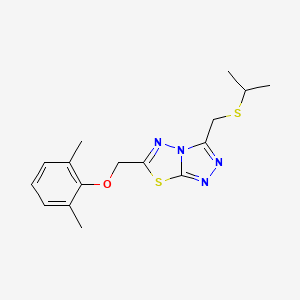 6-[(2,6-Dimethylphenoxy)methyl]-3-[(isopropylsulfanyl)methyl][1,2,4]triazolo[3,4-b][1,3,4]thiadiazole