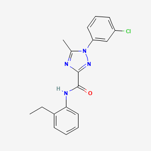 1-(3-chlorophenyl)-N-(2-ethylphenyl)-5-methyl-1H-1,2,4-triazole-3-carboxamide