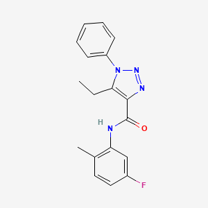 5-ethyl-N-(5-fluoro-2-methylphenyl)-1-phenyl-1H-1,2,3-triazole-4-carboxamide