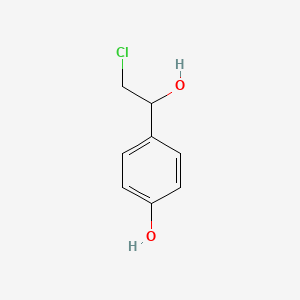 molecular formula C8H9ClO2 B13359729 1-(4-Hydroxyphenyl)-2-chloroethanol 