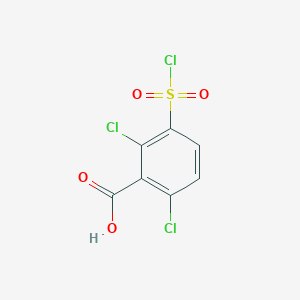B1335973 2,6-dichloro-3-chlorosulfonyl-benzoic Acid CAS No. 53553-05-2