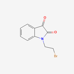 molecular formula C10H8BrNO2 B1335977 1-(2-溴乙基)-1H-吲哚-2,3-二酮 CAS No. 4290-78-2