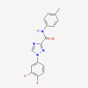 1-(3,4-difluorophenyl)-N-(4-methylphenyl)-1H-1,2,4-triazole-3-carboxamide