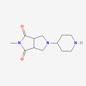 2-methyl-5-(piperidin-4-yl)tetrahydropyrrolo[3,4-c]pyrrole-1,3(2H,3aH)-dione