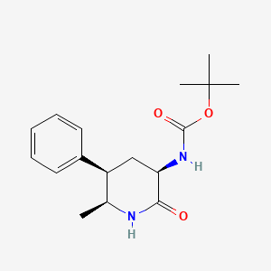 tert-Butyl ((3R,5R,6S)-6-methyl-2-oxo-5-phenylpiperidin-3-yl)carbamate