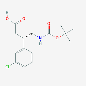 (S)-4-((tert-Butoxycarbonyl)amino)-3-(3-chlorophenyl)butanoic acid