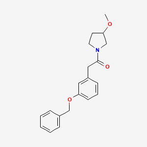 2-(3-(Benzyloxy)phenyl)-1-(3-methoxypyrrolidin-1-yl)ethan-1-one