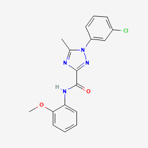 1-(3-chlorophenyl)-N-(2-methoxyphenyl)-5-methyl-1H-1,2,4-triazole-3-carboxamide