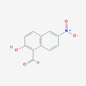 molecular formula C11H7NO4 B1335993 2-羟基-6-硝基萘-1-甲醛 CAS No. 53653-22-8