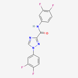 N,1-bis(3,4-difluorophenyl)-1H-1,2,4-triazole-3-carboxamide