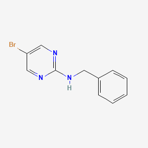 molecular formula C11H10BrN3 B1335999 2-苄氨基-5-溴嘧啶 CAS No. 38373-55-6