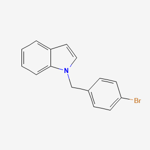 molecular formula C15H12BrN B1336000 1-[(4-Bromophenyl)methyl]indole 