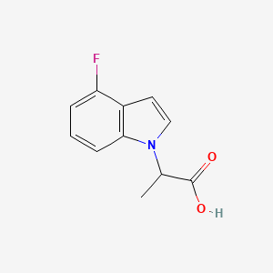 2-(4-Fluoro-1h-indol-1-yl)propanoic acid