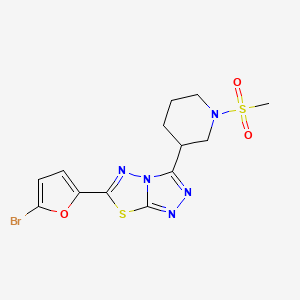 6-(5-Bromo-2-furyl)-3-[1-(methylsulfonyl)-3-piperidinyl][1,2,4]triazolo[3,4-b][1,3,4]thiadiazole