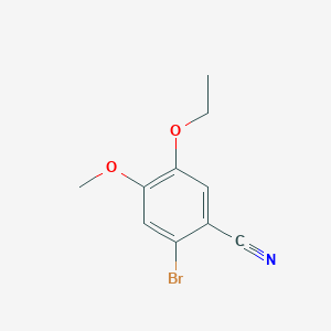 molecular formula C10H10BrNO2 B1336003 2-溴-5-乙氧基-4-甲氧基苯甲腈 CAS No. 515847-20-8