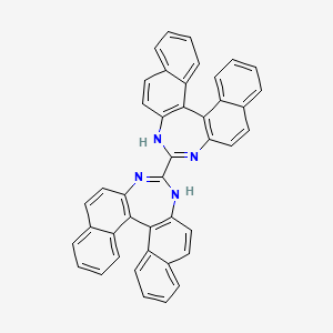 13-(12,14-diazapentacyclo[13.8.0.02,11.03,8.018,23]tricosa-1(15),2(11),3,5,7,9,12,16,18,20,22-undecaen-13-yl)-12,14-diazapentacyclo[13.8.0.02,11.03,8.018,23]tricosa-1(15),2(11),3,5,7,9,12,16,18,20,22-undecaene