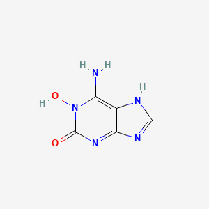 molecular formula C5H5N5O2 B1336005 1,2-Dihydroxy-6-aminopurine CAS No. 7593-46-6