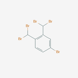 molecular formula C8H5Br5 B1336006 4-溴-1,2-双(二溴甲基)苯 CAS No. 4235-46-5
