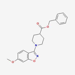 molecular formula C21H22N2O4 B13360091 4-(6-Methoxy-1,2-benzisoxazol-3-yl)-1-piperidinecarboxylic Acid Phenylmethyl Ester 