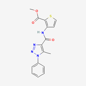 methyl 3-{[(5-methyl-1-phenyl-1H-1,2,3-triazol-4-yl)carbonyl]amino}-2-thiophenecarboxylate