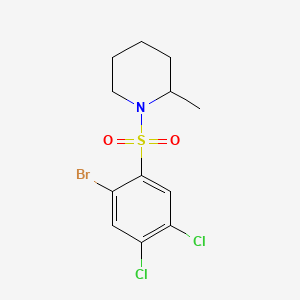 1-[(2-Bromo-4,5-dichlorophenyl)sulfonyl]-2-methylpiperidine