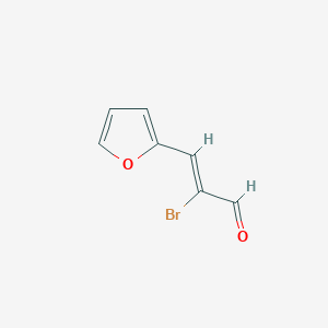 molecular formula C7H5BrO2 B13360156 (Z)-2-Bromo-3-(furan-2-yl)acrylaldehyde 