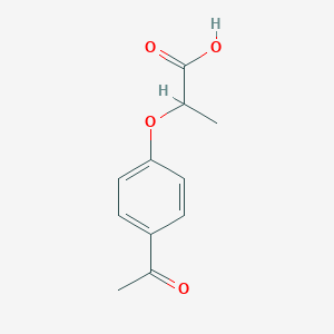 molecular formula C11H12O4 B1336016 2-(4-乙酰苯氧基)丙酸 CAS No. 91143-71-4