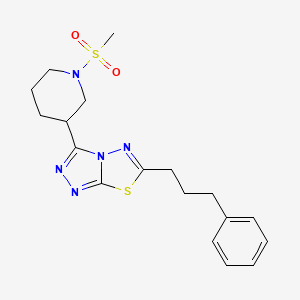 3-[1-(Methylsulfonyl)-3-piperidinyl]-6-(3-phenylpropyl)[1,2,4]triazolo[3,4-b][1,3,4]thiadiazole