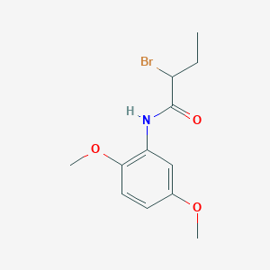 molecular formula C12H16BrNO3 B1336019 2-溴-N-(2,5-二甲氧基苯基)丁酰胺 CAS No. 451460-06-3