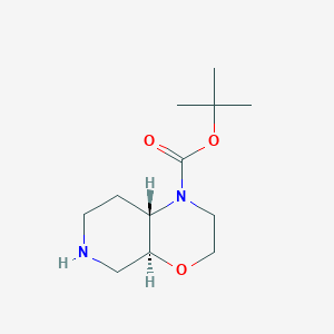 molecular formula C12H22N2O3 B13360213 tert-Butyl (4aS,8aS)-octahydro-1H-pyrido[3,4-b][1,4]oxazine-1-carboxylate 