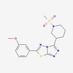 6-(3-Methoxyphenyl)-3-[1-(methylsulfonyl)-3-piperidinyl][1,2,4]triazolo[3,4-b][1,3,4]thiadiazole