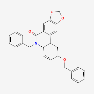 5-benzyl-2-(benzyloxy)-1,4a,5,11b-tetrahydro[1,3]dioxolo[4,5-j]phenanthridin-6(2H)-one