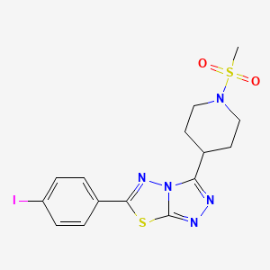 6-(4-Iodophenyl)-3-[1-(methylsulfonyl)-4-piperidinyl][1,2,4]triazolo[3,4-b][1,3,4]thiadiazole