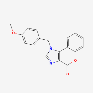 molecular formula C18H14N2O3 B13360291 1-(4-methoxybenzyl)chromeno[3,4-d]imidazol-4(1H)-one 