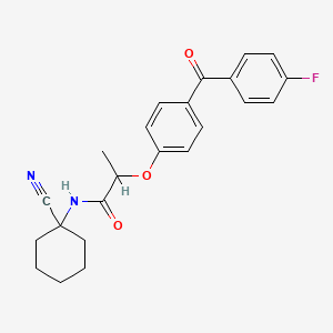 N-(1-Cyanocyclohexyl)-2-(4-(4-fluorobenzoyl)phenoxy)propanamide