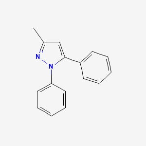 molecular formula C16H14N2 B1336036 1,5-二苯基-3-甲基-1H-吡唑 CAS No. 3729-90-6