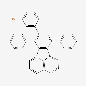 molecular formula C34H21Br B13360374 8-(3-Bromophenyl)-7,10-diphenylfluoranthene 